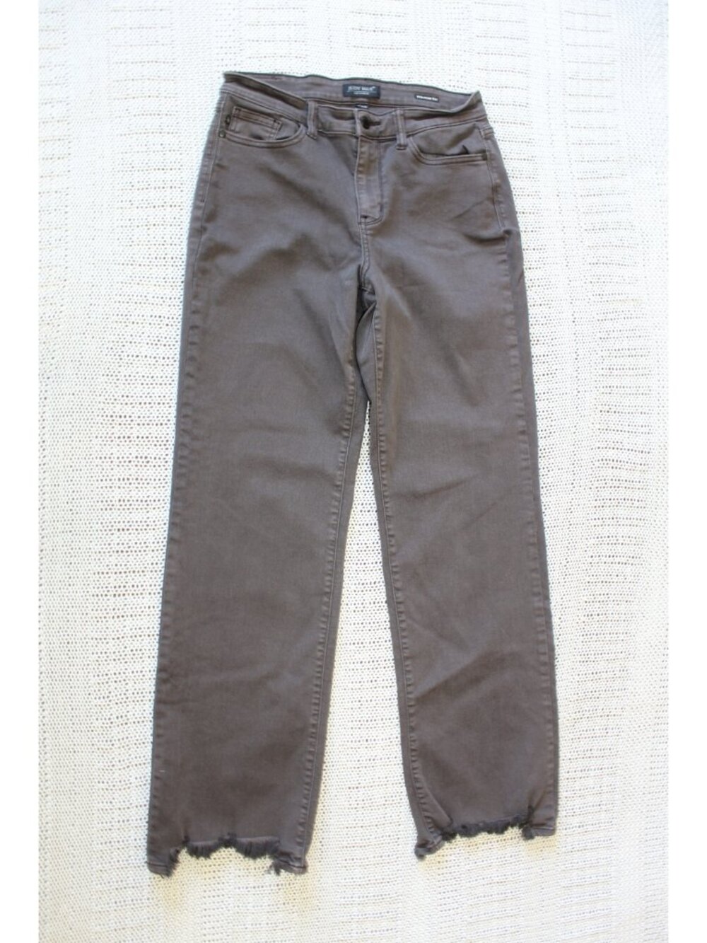 Judy Blue Straight Fit Women's Denim Size 7/28 Brown Jeans Casual Cowgirl